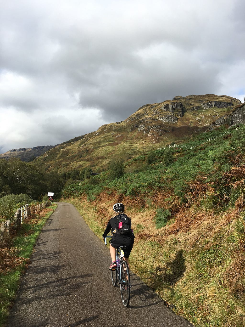 Cycling beside the Loch
