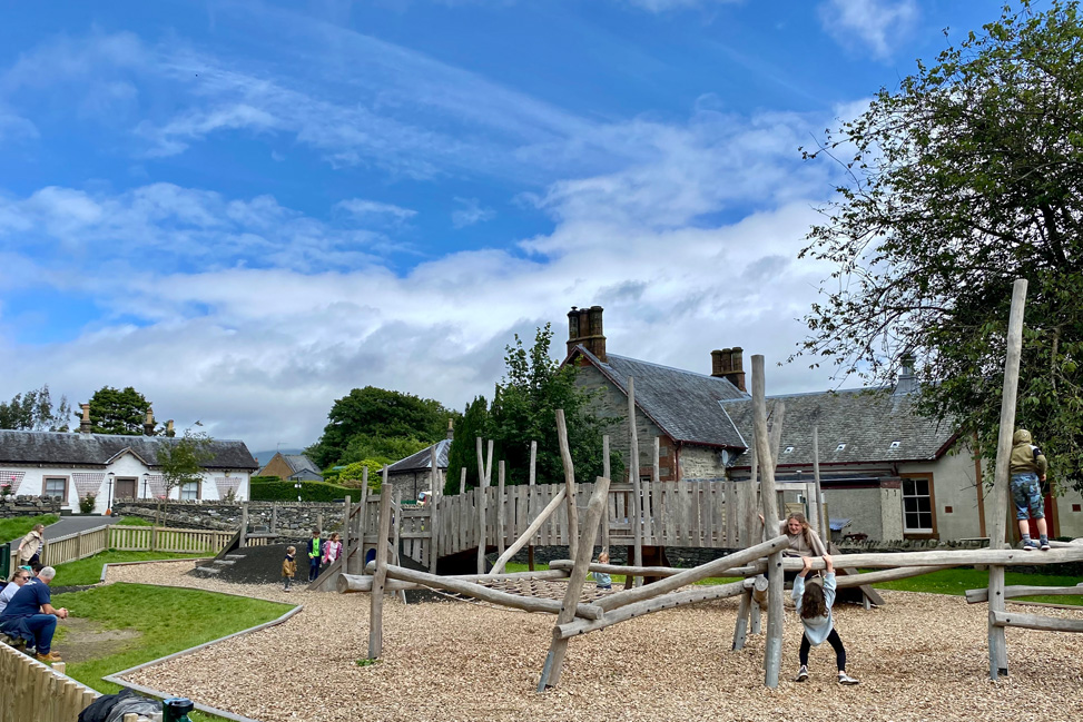 Climbing Frame and park at Luss
