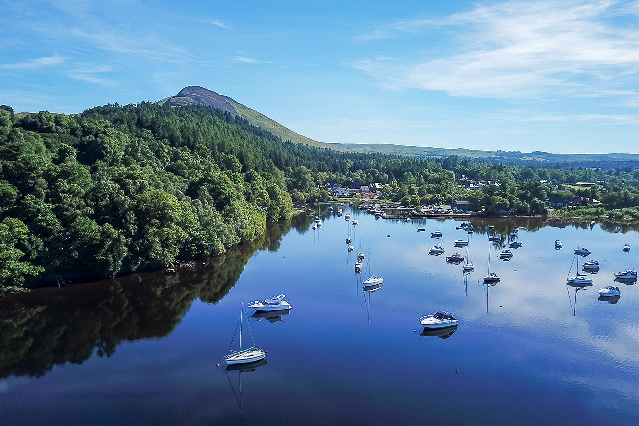 Aerial view of Loch Lomond