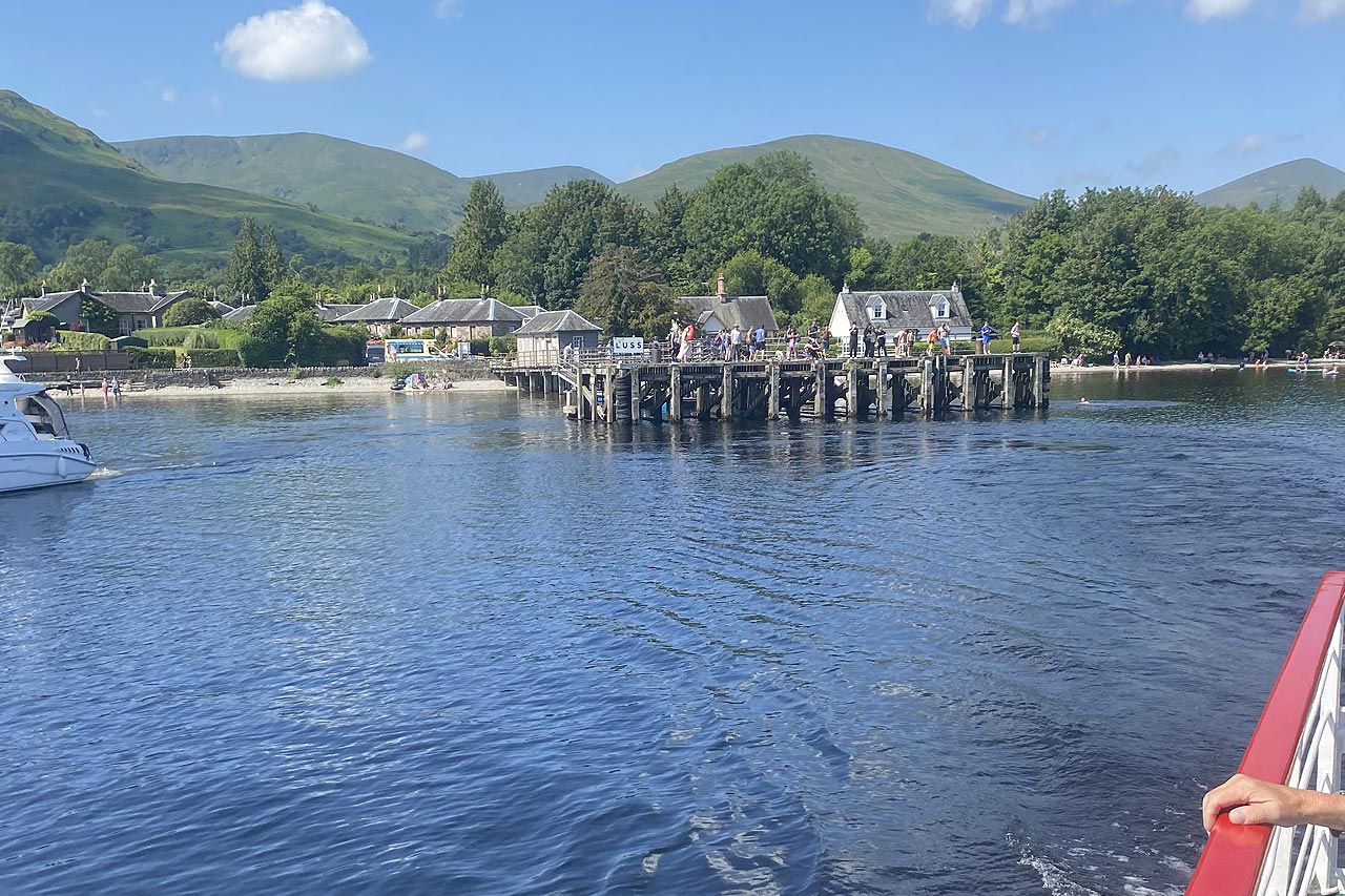 Leaving Luss Pier